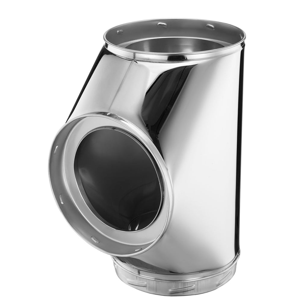 External Chimney Kit 6 Inch External with Windproof Cap Wall Bracket Roof