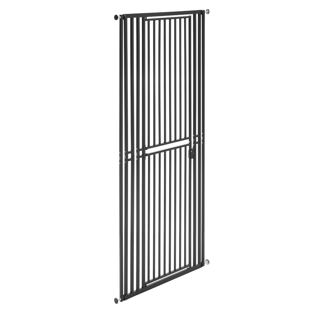 Extra Tall Pet Gate for Cats, 28-34 in Adjustable Width, 78.7 in High Dog Gate, with Pressure Mount Kit and Wall Mount Kit, 1.2 in Narrow Bar Spacing, for Stairs, Doorways, and House, White