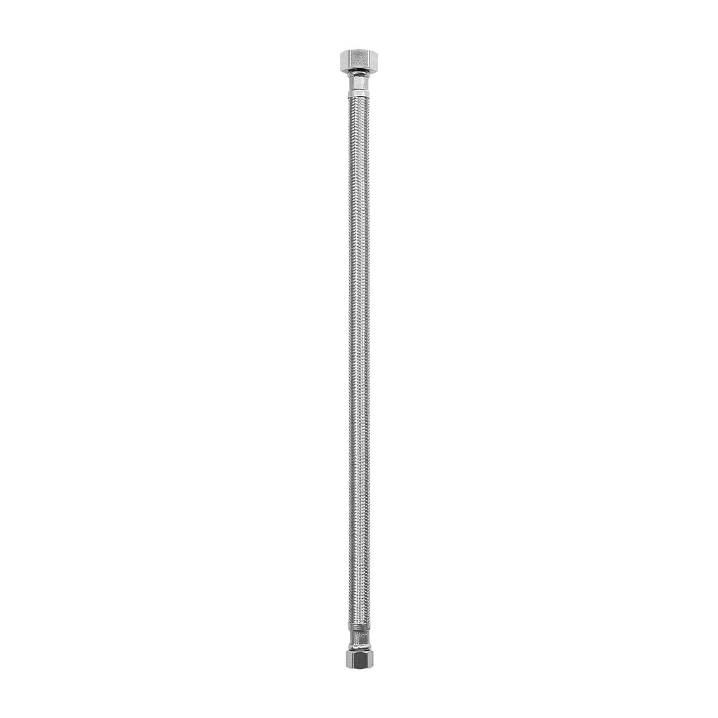 Faucet Hose Connector, 16-Inch Length, 3/8 Inch Comp x 1/2 Inch FIP 10-Pack Braided Stainless Steel Faucet Supply Line, Faucet Hose Connects Kitchen Bathroom Sink to Water Supply, Certified Safe