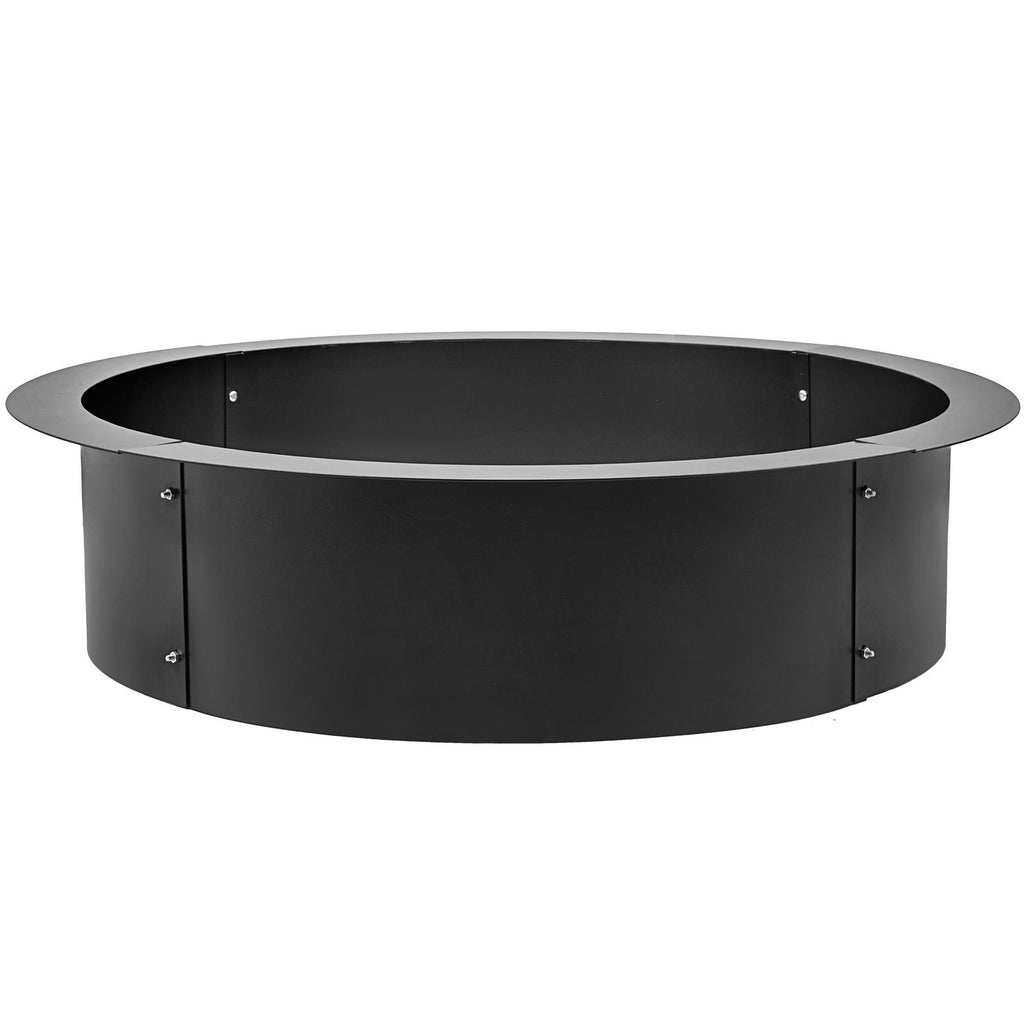 Fire Pit Ring 36-Inch Outer/30-Inch Inner Diameter, Fire Pit Insert 3.0mm Thick Heavy Duty Solid Steel, Fire Pit Liner DIY Campfire Ring Above or In-Ground for Outdoor