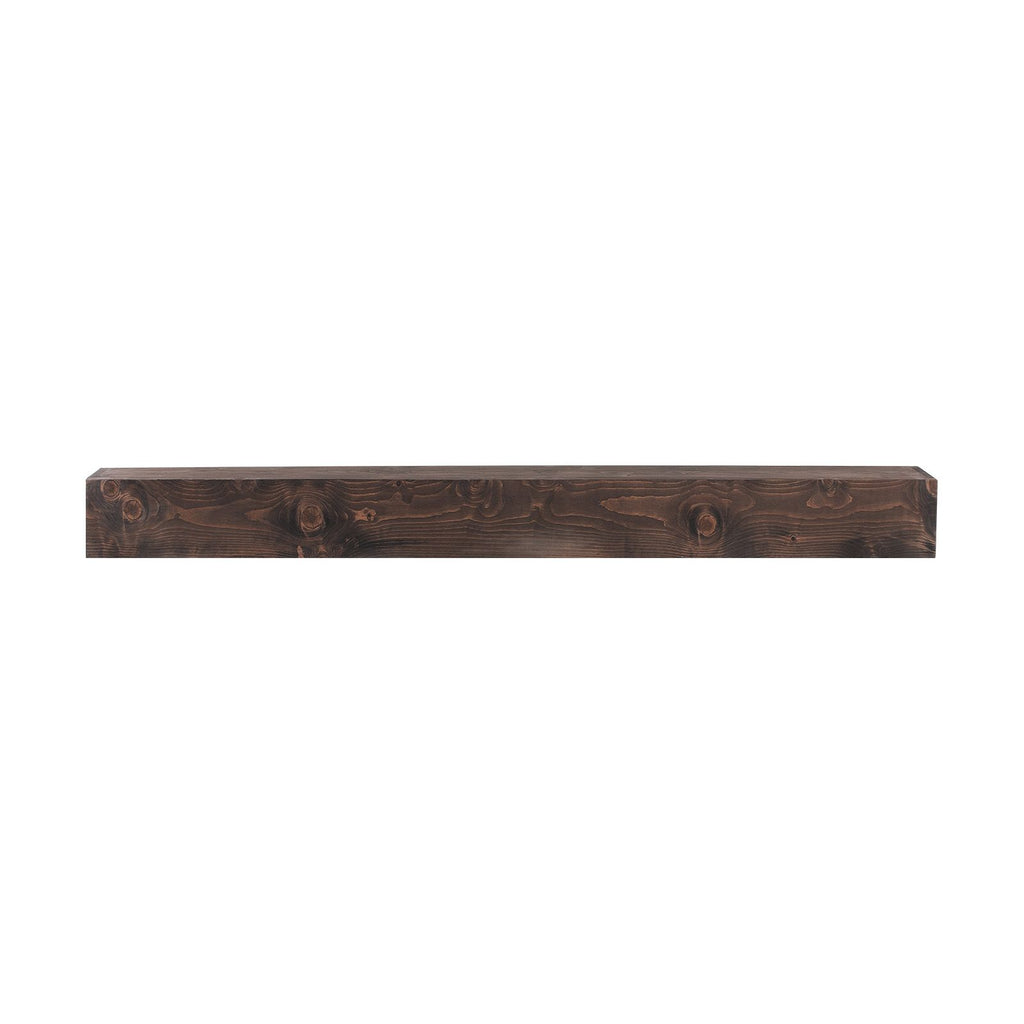 Fireplace Mantel, 72" x 8" x 5", 50 lbs Weight Capacity, Natural Wood Mantel for Over Fireplace, Wall Mounted Floating Farmhouse Shelf, Handcrafted Fireplace Mantel for Wall Decor, Light Brown