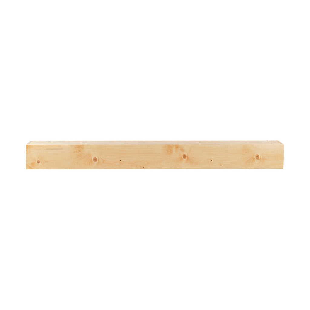 Fireplace Mantel, 72" x 8" x 5", 50 lbs Weight Capacity, Natural Wood Mantel for Over Fireplace, Wall Mounted Floating Farmhouse Shelf, Handcrafted Wood Mantel for Wall Decor, Rustic Natural