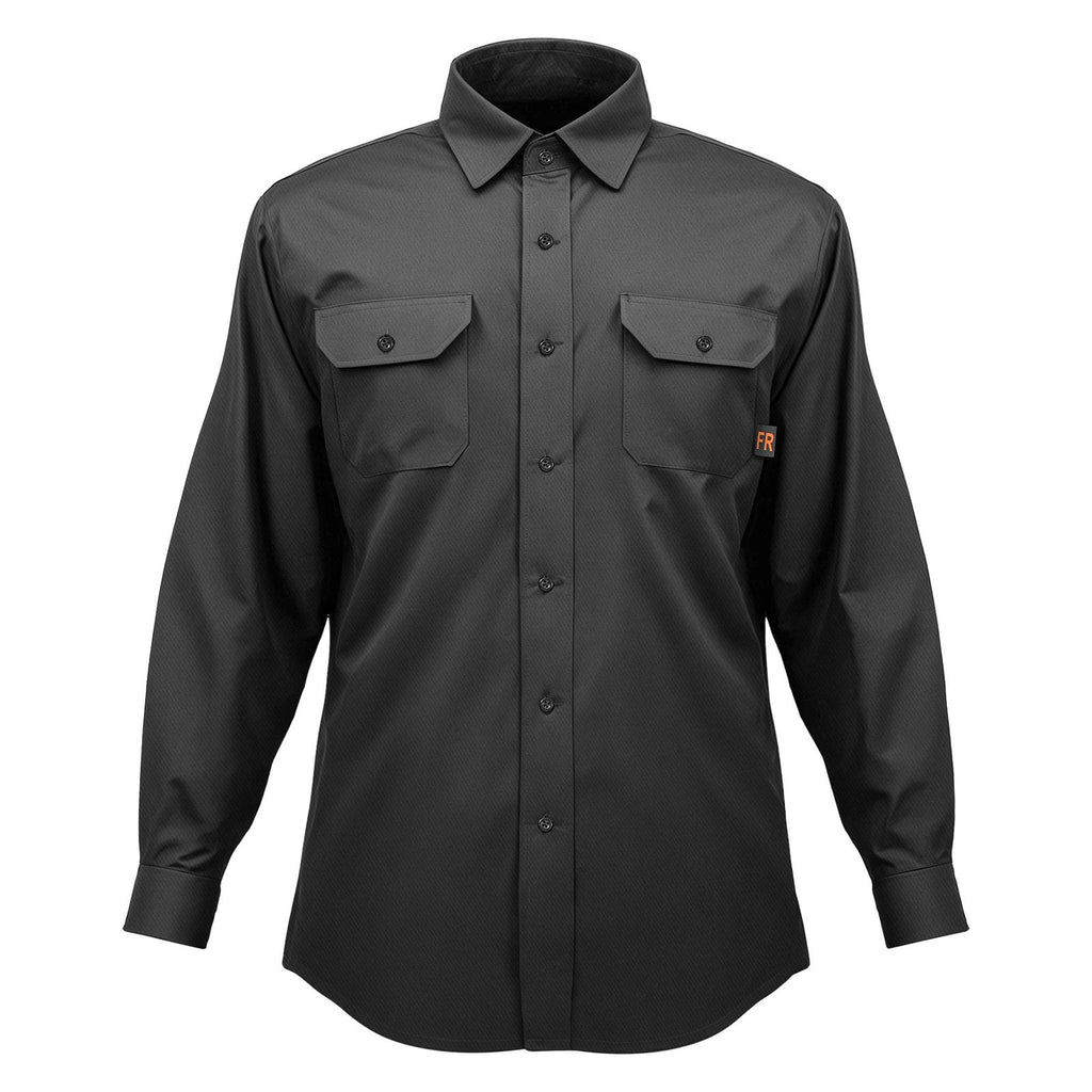 Flame Resistant Welding Jacket, 7oz. FR Shirts for Men, Machine Washable Cotton Heat-Resistant Welding Shirt, Meets ATPV 9.2 Cal/cm² Arc Rating - XL Size