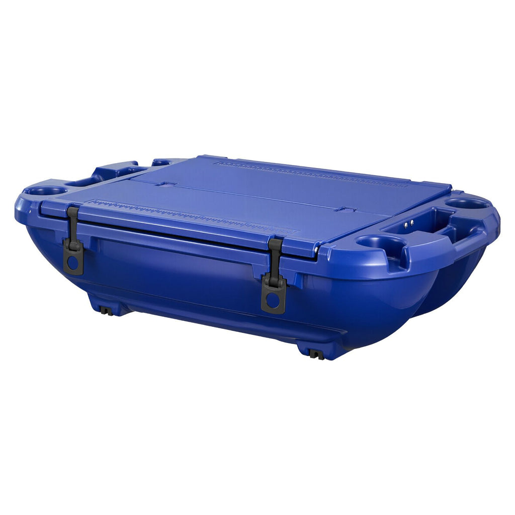 Floating Cooler, 40 QT Floating Ice Chest with Dry Storage & Tow Rope, Premium LLDPE Amphibious Drink Cooler for Water & Land, Smooth Stable Cruiser on Lake, River, Pool, Beach, Kayak, Deep Blue