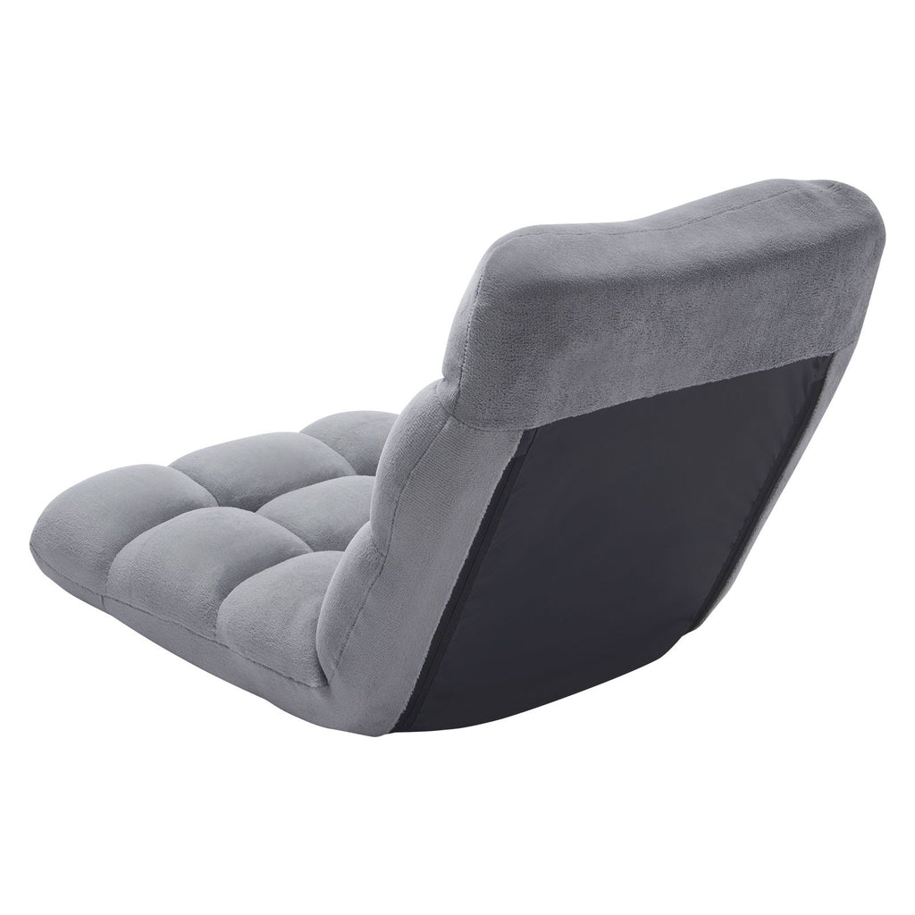 Floor Chair, Recycled Foam Folding Sofa Chair with 14 Adjustable Positions, Multifunctional Floor Chair with Back Support Ideal for Sleeping Reading, Floor Gaming Chair for Living Room, Gray