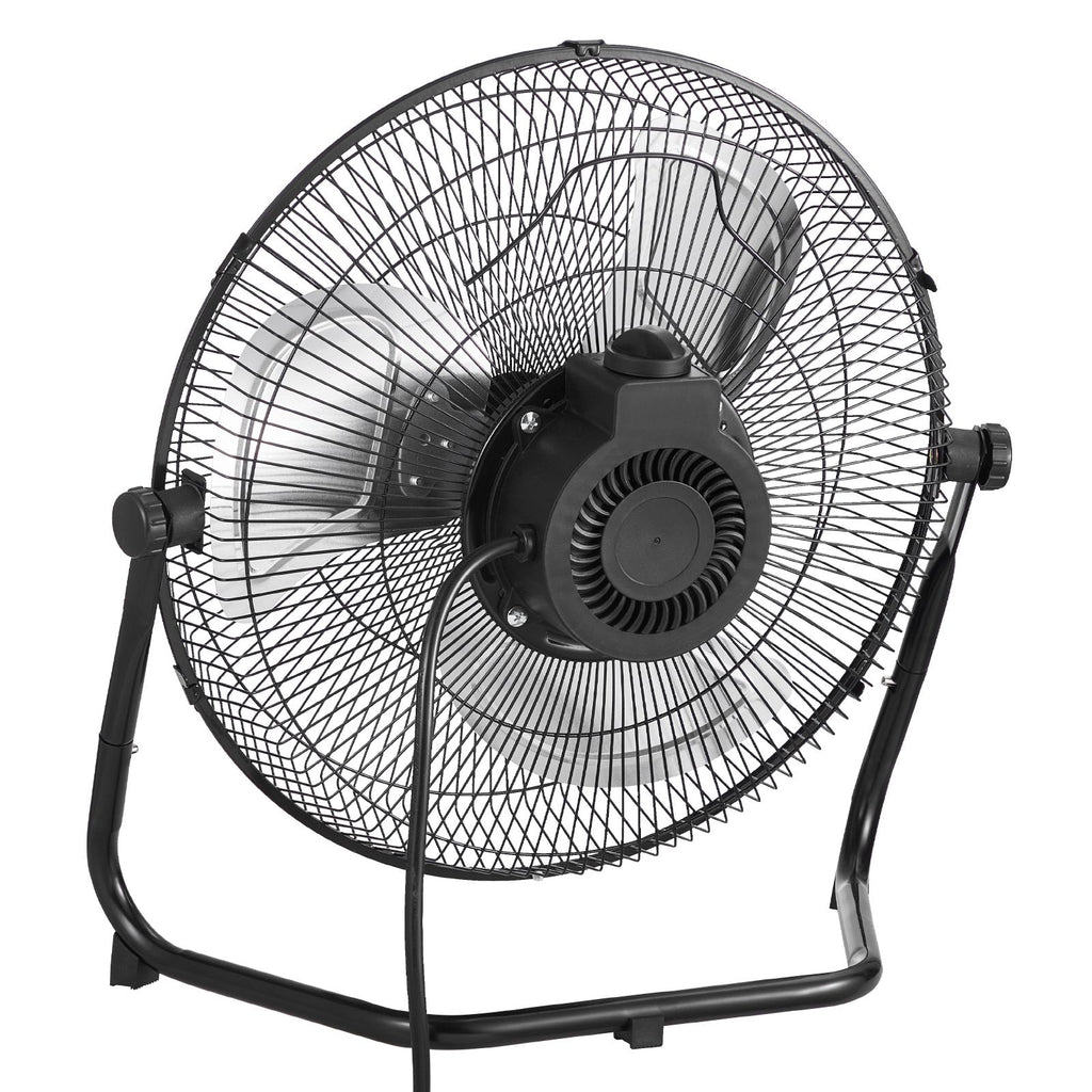 Floor Fan, 3 Speeds High Velocity Heavy Duty 14 Inch Industrial Fan, 2560 CFM 360° Adjustable Tilt 19.69 ft/sec Airflow Large Metal Fan, for Home, Gym, Office, Garage, Commercial Shop & Bedroom