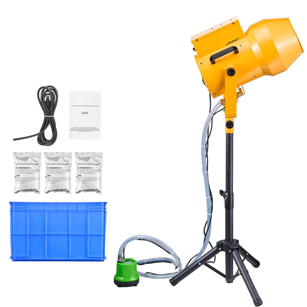 Foam Machine, 1200 W Party Foam Cannon, Foam Maker with 3 Packs of Foam Powder, Foam Party Machine with 20 Gal Water Tank, for Backyard, Pool, Outdoor Events, Birthdays, Celebrations & Party