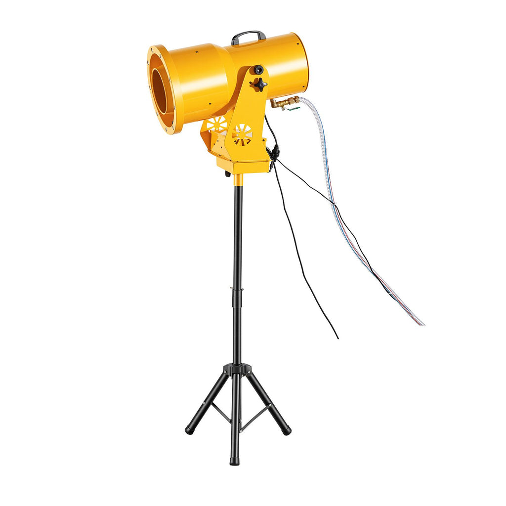 Foam Machine, Auto Oscillation Foam Cannon Party Machine, Bubble Cannon with Fan, 3-Color LED Lights & Triangular Structure, Dense Foams Maker for Gatherings, Backyard, Celebrations & Party