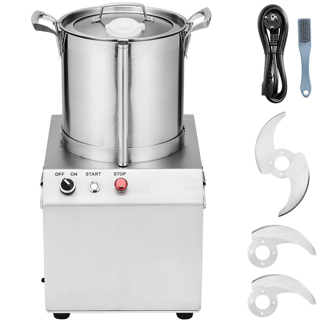 Food Processor & Vegetable Chopper, 10.6 Quart Food-Grade Stainless Steel Food Processor Chopper with 2 Extra S-Curve Blades, Idea for Chopping Vegetables, Fruit, Grains, Nuts