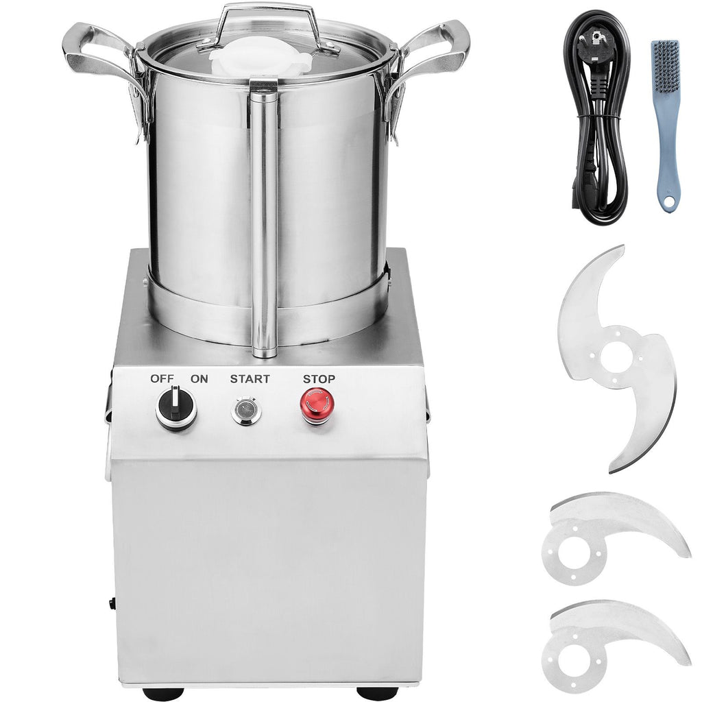Food Processor & Vegetable Chopper, 6.3 Quart Food-Grade Stainless Steel Food Processor Chopper with 2 Extra S-Curve Blades, Ideal for Chopping Vegetables, Fruit, Grains, Nuts