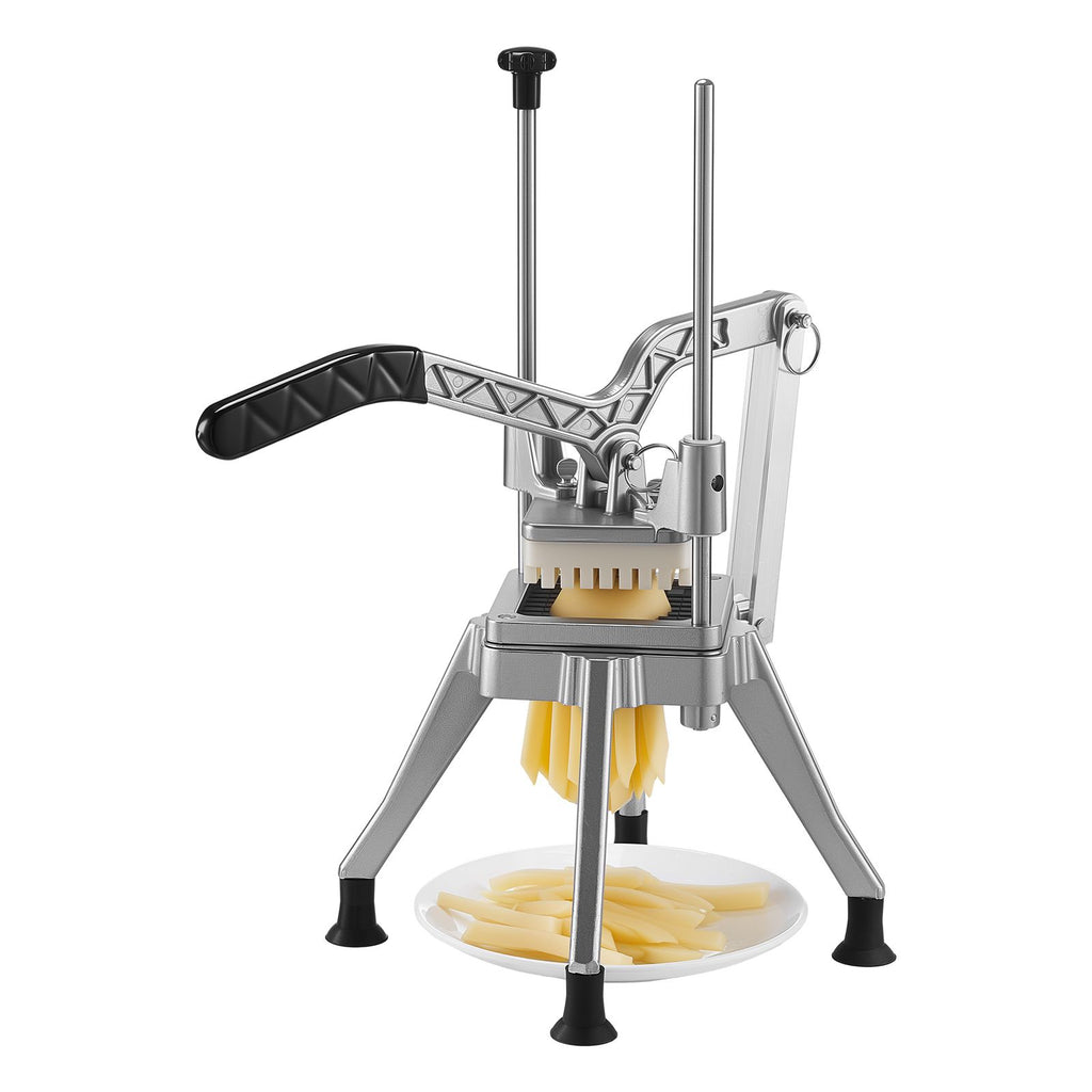 French Fry Cutter, 1/4" Blade Commercial Potato Chopper, Lever-Action Vegetable Dicer with Ergonomic Handle, Stainless Steel Potato Slicer for Thin Cut Fries, Onion, Carrots, Bell Pepper