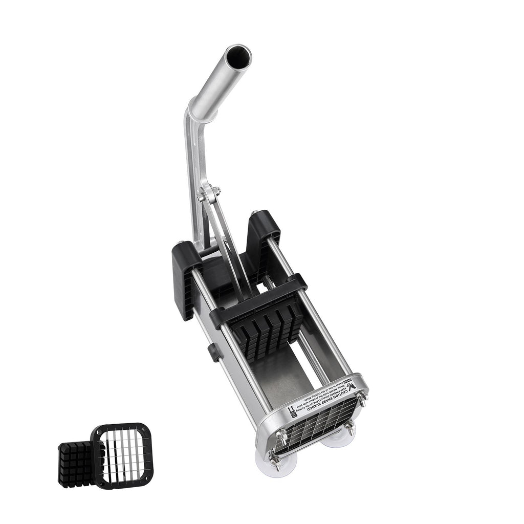 French Fry Cutter, Potato Slicer with 1/2-Inch Stainless Steel Blade, Manual Potato Cutter Chopper with Suction Cups, Great for Potato, French Fries, Cucumber, Vegetables, Carrot