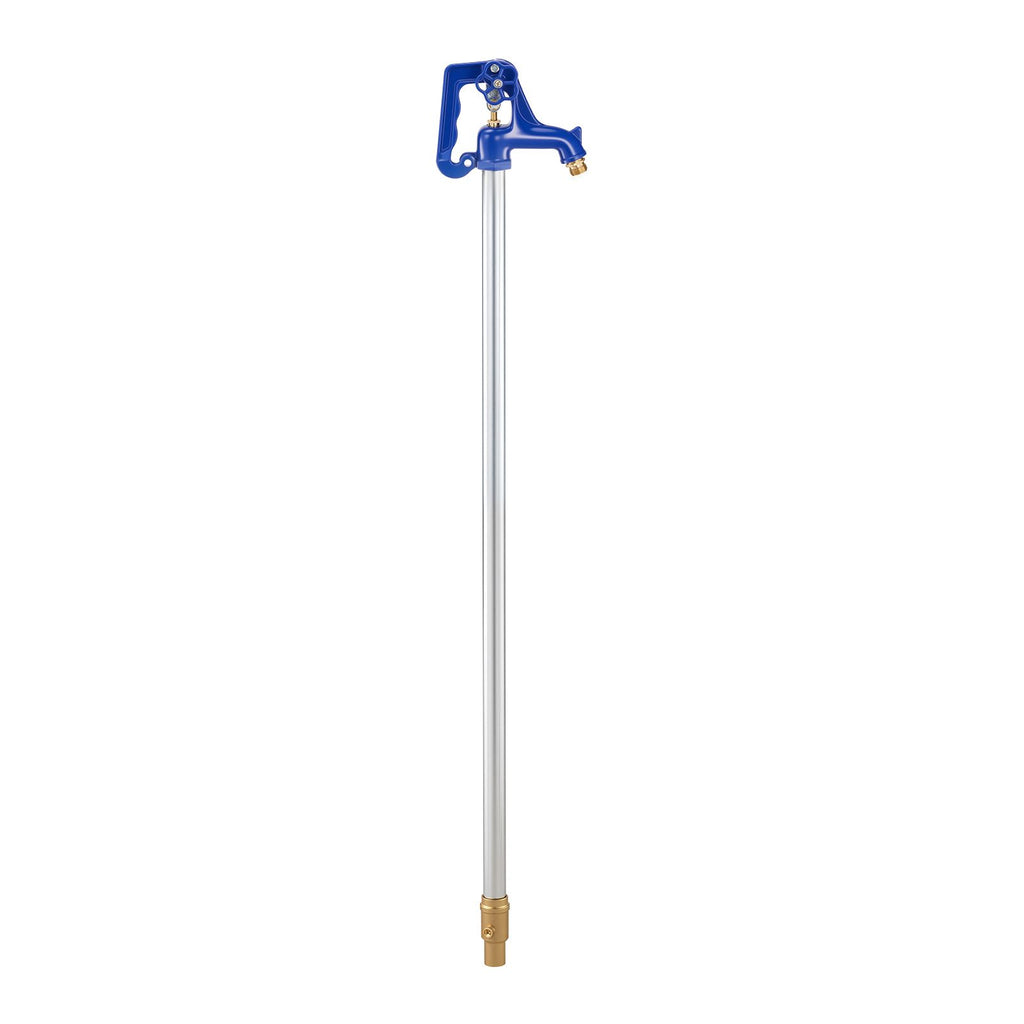 Frost Proof Yard Hydrant, 3.22FT Freeze-Proof Outdoor Faucet with 12" Bury Depth, 3/4" NPT Pipe Connection, Lever Handle + Handwheel, No Lead Freezeless Hydrant for Yard Garden Farm Irrigation