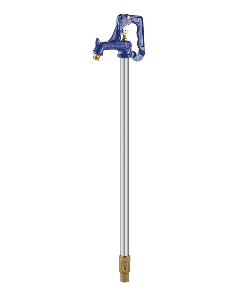 Frost Proof Yard Hydrant, 4.25 FT Freeze-Proof Outdoor Faucet with 24" Bury Dept, 3/4" NPT Pipe Connection & 3/4" NH Hose Coupling, Heavy-Duty Cast Iron Hydrant for Yard, Garden, Farm Irrigation