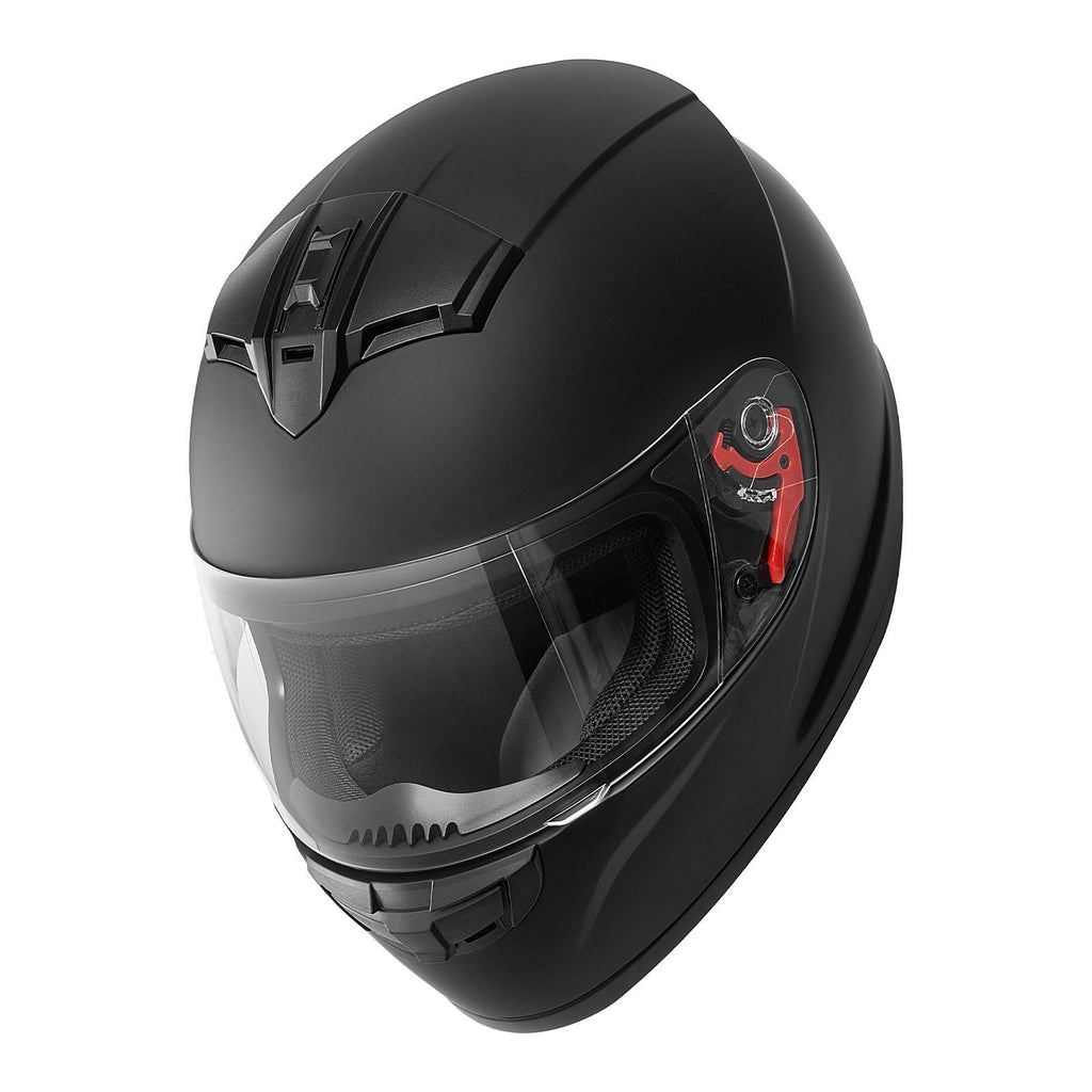 Full Face Motorcycle Helmets, Adult Motocross Dirt Bike Helmet with Clear Visor, Lightweight Comfortable Motorcycle Street Bike Helmet for Men and Women - DOT Approved (M Size)