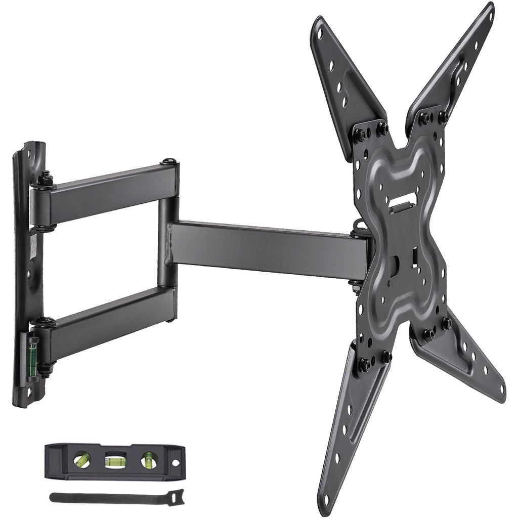 Full Motion TV Mount Fits for Most 26-55 inch TVs, Swivel Tilt Horizontal Adjustment TV Wall Mount Bracket with Articulating Arm, Max VESA 400x400mm , Holds up to 99 lbs