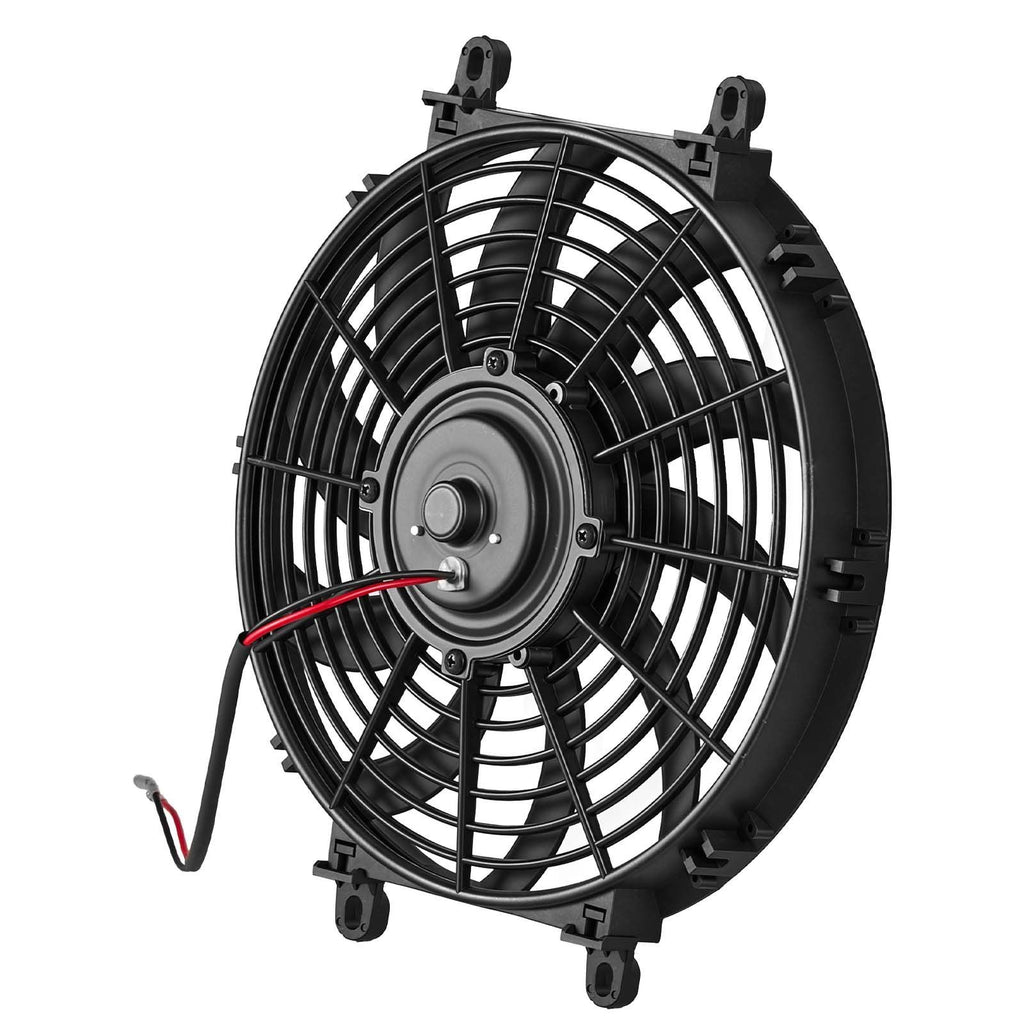 Gable Mount Fan, 12 inch Solar-Powered Attic Vent Exhaust Fan Black, 1300 CFM Cooling & Ventilation for Roof, Greenhouse, Garage, Shop, with Thermostat & Mounting Brackets, Lightweight PP