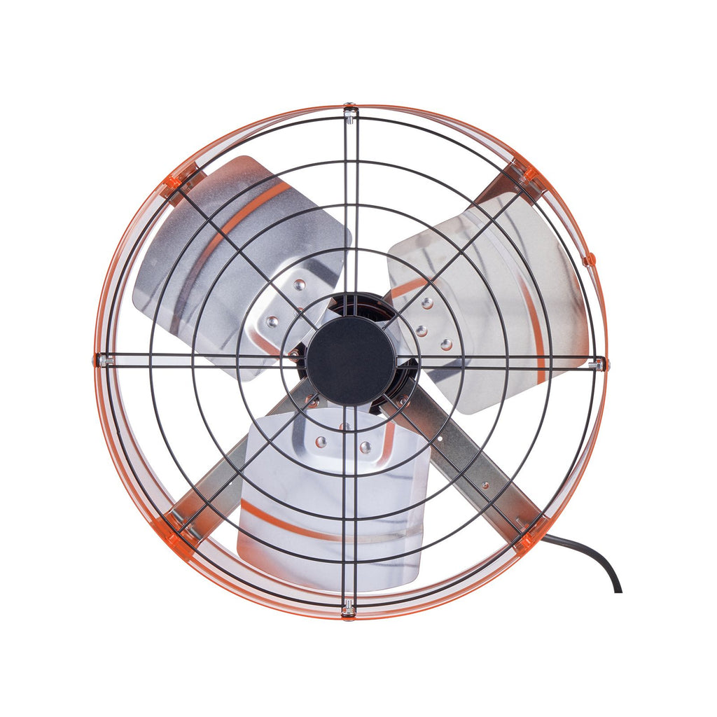 Gable Mount Fan, 15 Inch Attic Exhaust Fan with Adjustable Thermostat & Outer Mesh, 1650 CFM House Ventilator Cools Up to 2360 Sq.Ft, Quiet Ventilation for Roof, Garage & Shop, Vibrant Orange