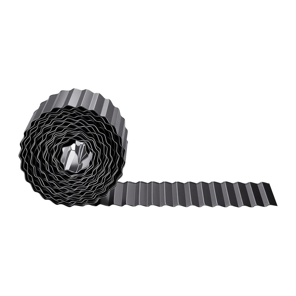 Galvanized Steel Landscape Edging, 40 ft x 6 in Metal Edging for Landscaping with Gloves, Easy-to-Install Bendable Metal Strips, Heavy Duty Metal Garden Edge Border for Flower Bed, Yard Pathway