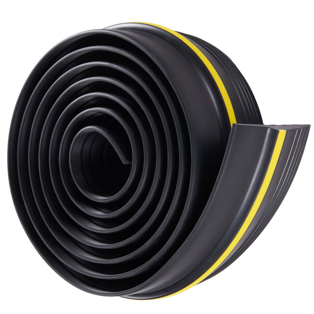 Garage Door Threshold and Bottom Seals Kit, 10 FT U Shape+O Ring Universal Garage Door Bottom Seal Weatherstrip PVC, Combine with Weatherproof Garage Threshold Seal Strip with Adhesive, Black