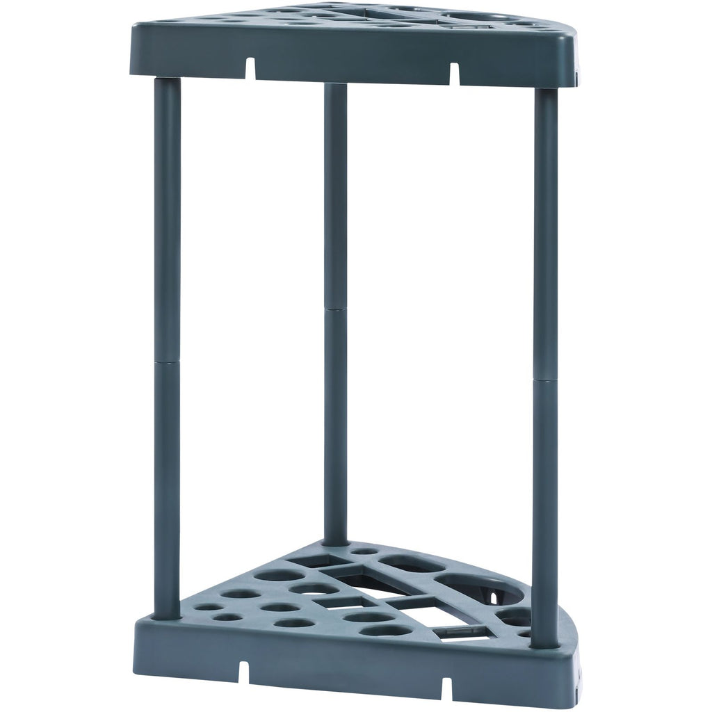 Garden Tool Organizer, 19 Slots, Yard Tool Tower Rack for Garage Organization and Storage, Hold Long-Handled Tool/Rake/Broom/Shovel, PP Garden Tool Stand Holder Organizer for Yard, Shed, Outdoor
