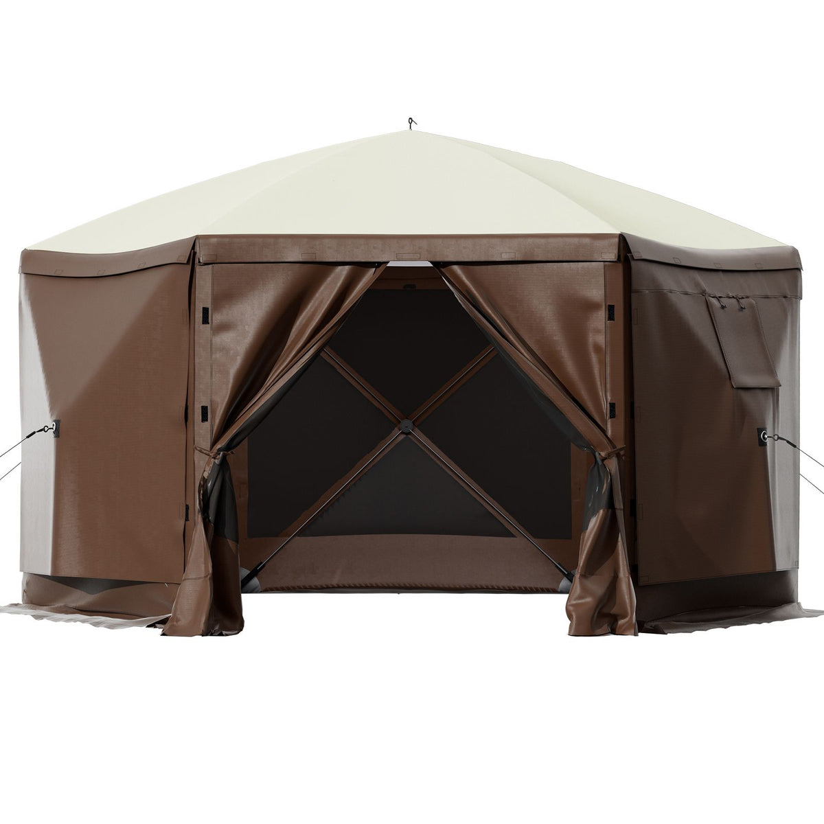 Vip Shading Tent Gazebo Screen Tent, 10 x 10 ft, 6 Sided Pop-up Camping Canopy Shelt ...