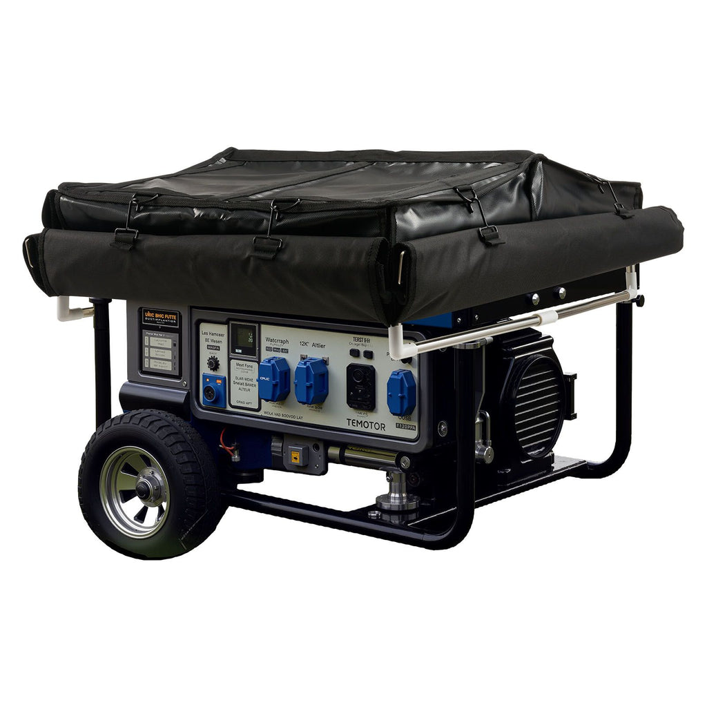 Generator Cover, 34 x 24 x 21 Inch Waterproof Universal Generator Cover for Most Generators 3500-12000 Watt, Portable Generator Running Cover with Heavy Duty Thicken 420D Oxford Fabric, Black