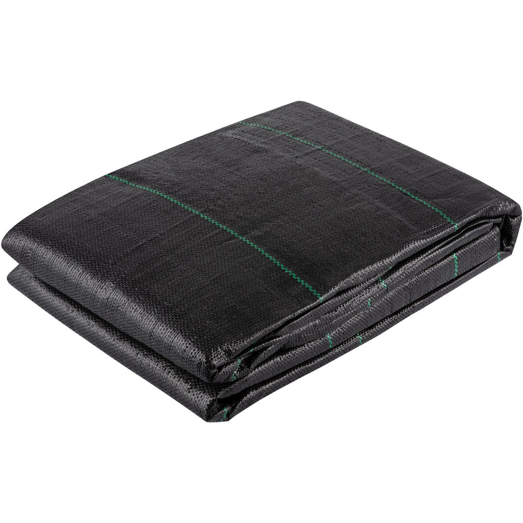 Geotextile Fabric, 12.5 x 30 ft 3.5oz Woven PP Driveway Drain Cloth with 600lbs Tensile Strength, Heavy Duty Underlayment for Soil Stabilization, Landscaping, Weed Barrier, 12.5FT30FT-3.5OZ, Bla