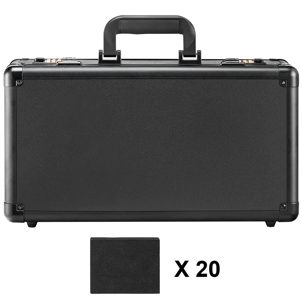 Graded Card Storage Box, 4 Slots, Graded Sports Cards Holder Carrying Case with Coded Lock Foam Dividers, for 120 PSA Graded Cards 84 BGS Cards 96 SGC Cards 428 Top Loaders or 999+ Loose Cards