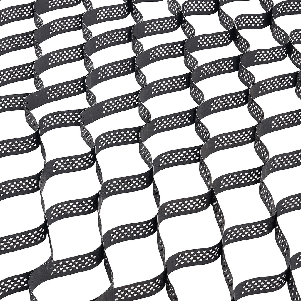 Gravel Grid, 3 Inch Depth, 17.06 x 8.86 FT / 5200 x 2700 mm, 1880 LBS Per Sq ft Grass Ground Retainer, Permeable Geo Grids Driveway Stabilization, for Garden, Patio, Walkway, RV Parking Slopes
