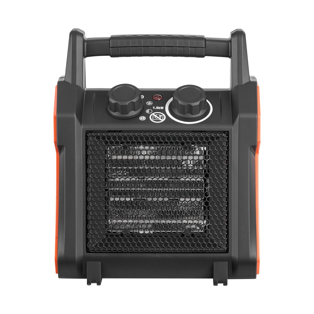 Greenhouse Heater, 1500W Electric PTC Space Heater with Fan, Low & High Heat Modes, Overheat Protection, Tip-Over Shut-Off, Portable for Grow Tent, Small Greenhouse, Flower Room, Home Office