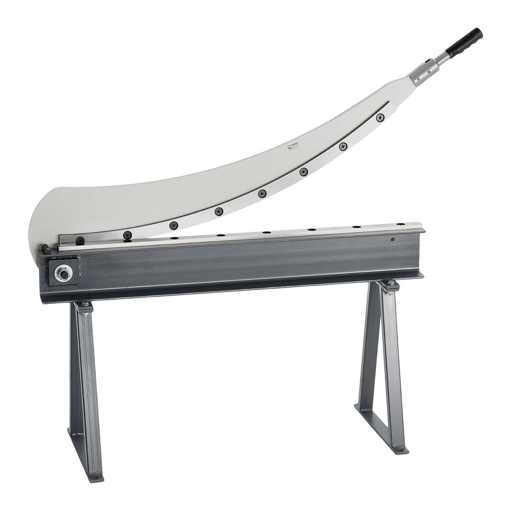 Guillotine Shear, 39 in Bed Width Benchtop Cutter, Manual Hand Plate Shear for Metal Sheet Processing, with Q235 Material, High Precision, Stand, for PCB Board, Aluminum, Steel, Copper, Plastic