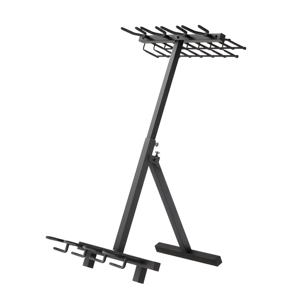 Gun Rack, Portable, Folding Heavy Duty Steel Rifle Shotgun Rack Stand, Freestanding Indoor Outdoor Gun Display Storage, Holds Up to 7 Pistols and 4 Rifles or Shotguns, for Shooting Hunting Range