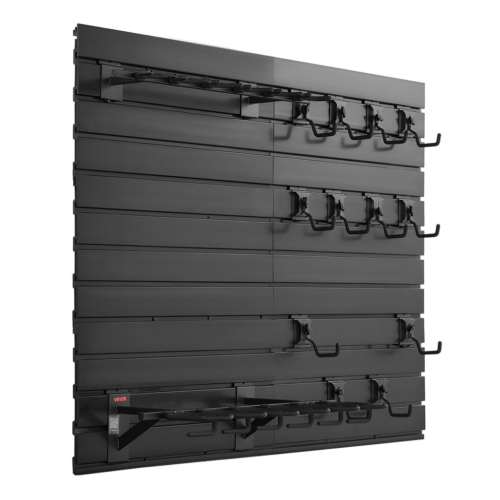 Gun Rack, Wall Mount, Heavy-Duty Steel Tactical Rifle Carbine Shotgun Handgun Storage Rack, Securely Holds up to 6 Rifles and 6 Pistols, Modular Firearms Gun Wall Gear Accessories Organizer