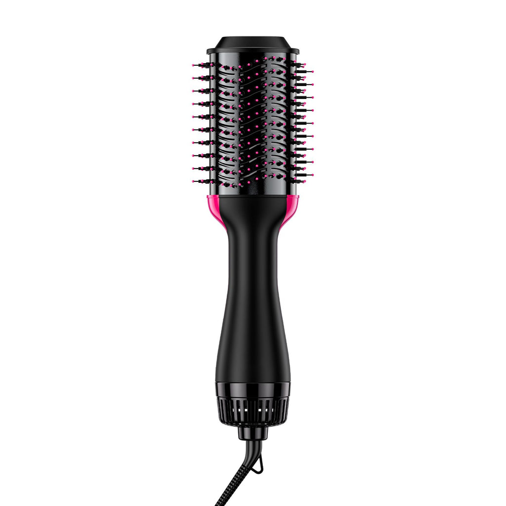 Hair Blow Dryer Brush, 4 in 1 Ionic Hair Dryer and Styler Volumizer with 2.95" Ceramic Coating Oval Barrel & 3 Heat Settings, Professional Hot Air Styling Brush for Straightening Drying Curling