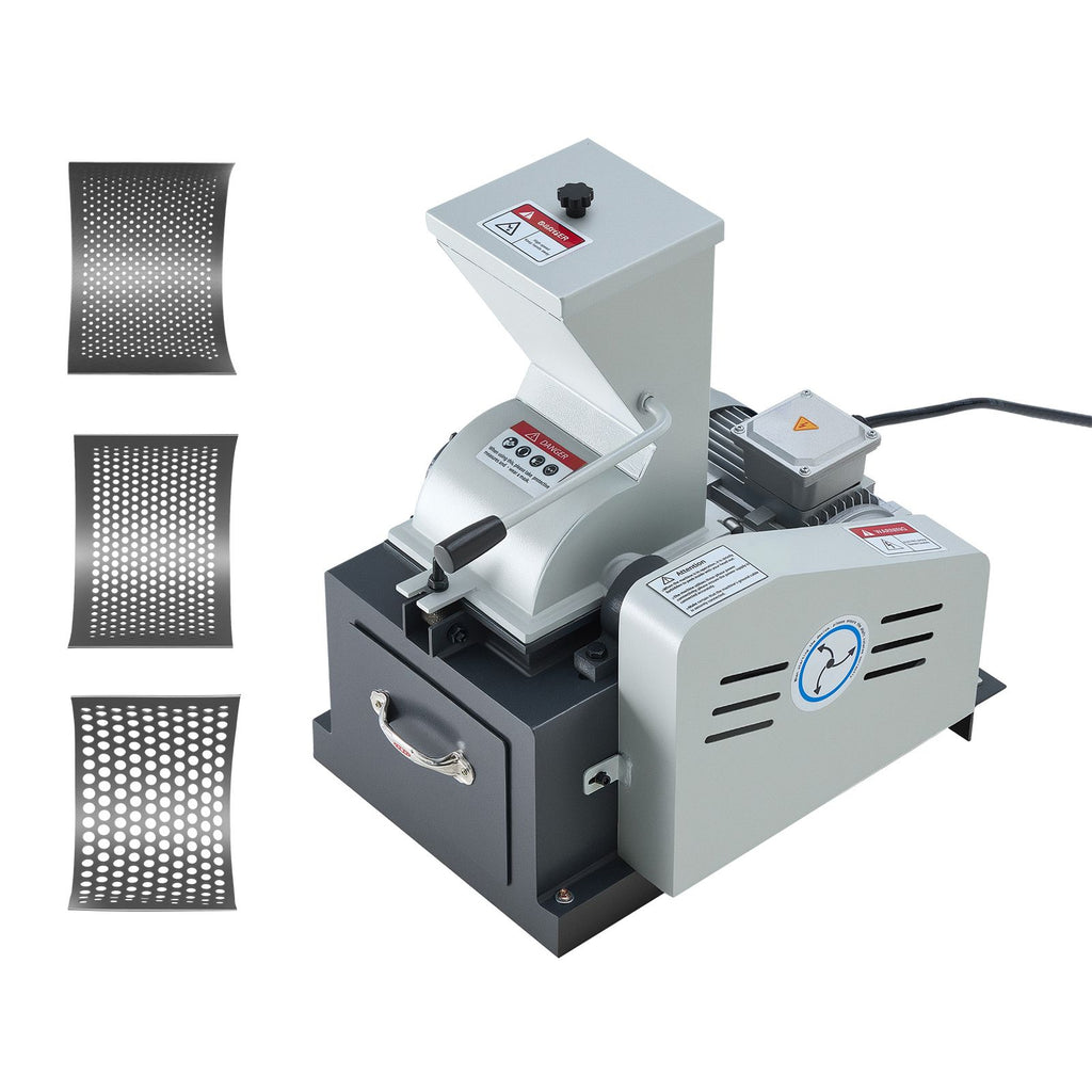 Hammer Crusher, 2.5KW 220V Electric Rock Stone Shatter Grinder, Glass Crushing Machine with 100 to 200 kg/h Crushing Capacity, Coal Crusher Milling Machine with 0.12/0.24/0.4 inch Sieve Screens