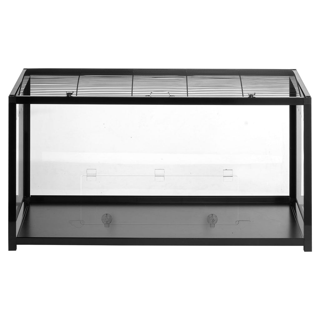 Hamster Cage, 360° Viewing Transparent Hamster Habitats, Small Animal Cage, 37.8 x 18.5 x 21.7 in, Ventilated Pet Mouse Cages with Front Door, Portable Hamster House for Rats, Guinea Pigs