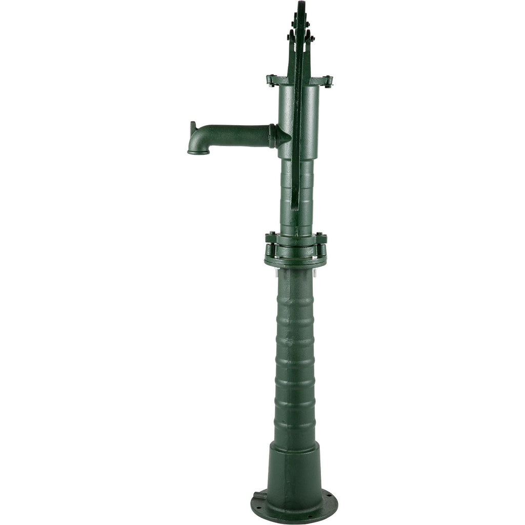 Hand Water Pump with Stand, 15.7 x 9.4 x 51.6 inch Pitcher Pump& 26 inch Pump Stand with Pre-set 1/2\" Holes for Easy Installation, Rustic Cast Iron Well Pump for Yard, Garden, Farm Irrigation,