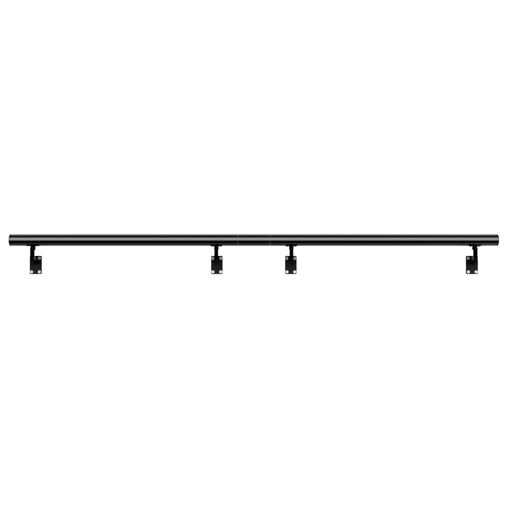 Handrail Stair Railing, 12 ft, Wall Mount Handrails for Indoor Stairs, Thickened Aluminum Alloy Hand Rail with Installation Kit, 440 LBS Load Capacity Stairway Railing for Outdoor Stairs