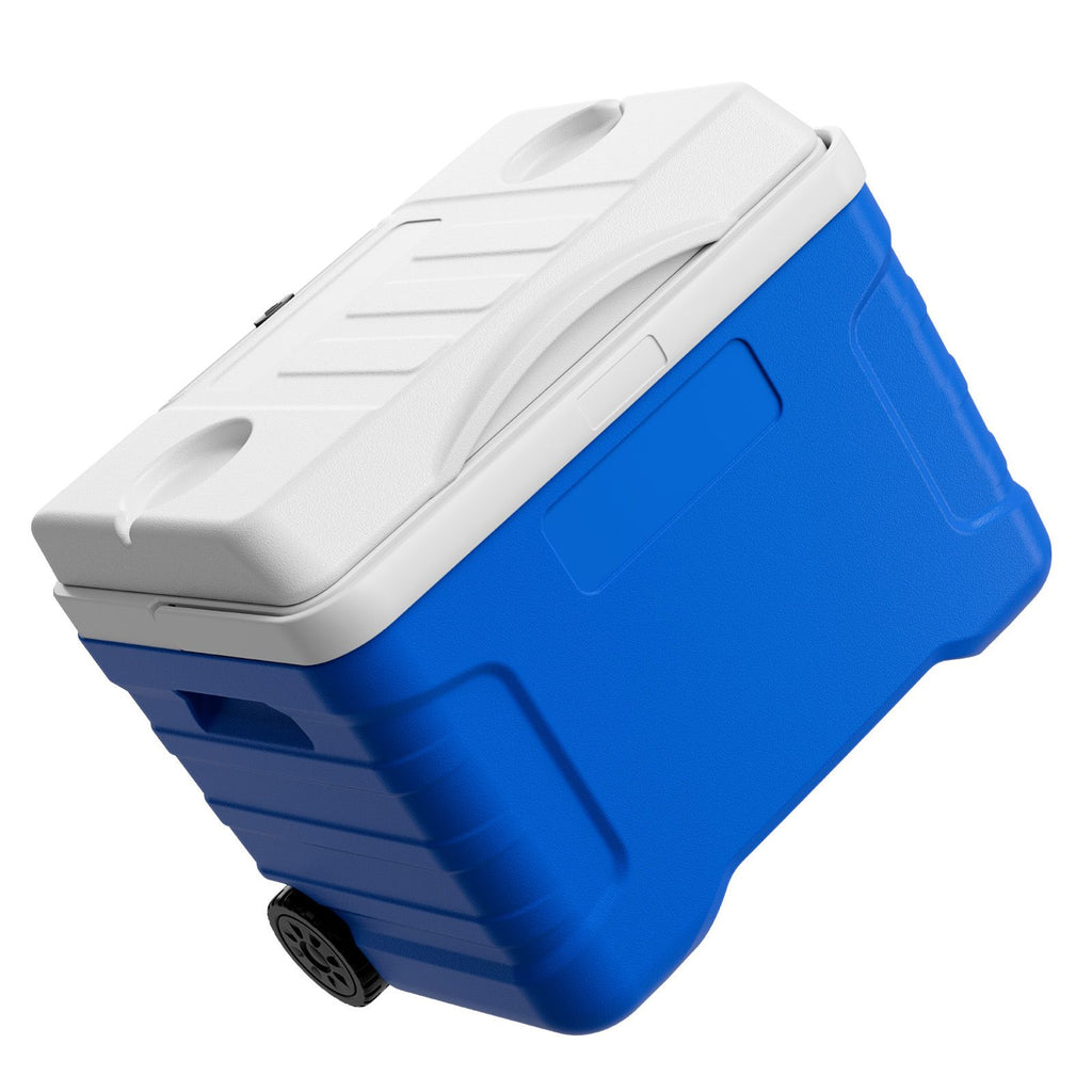 Hard Cooler, 21QT Portable Rolling Cooler with Wheels, Leak-Resistant Coolbox Keeps Contents Cool for 48 Hours, Ice Retention Insulated Chests, Ultra-Light for Outdoor Picnics, Grill, Camping
