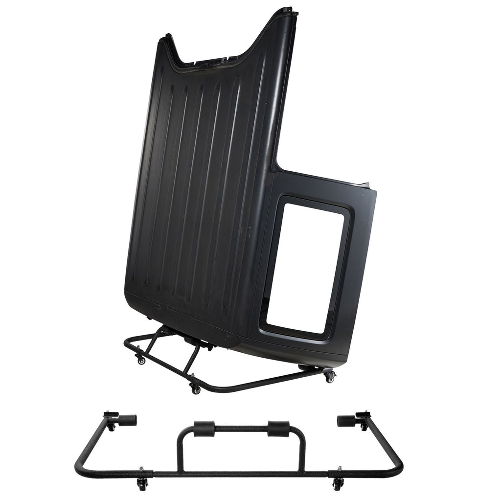 Hardtop Storage Cart, Moveable Sturdy Hard Top Cart, with 3-Adjustable Holes & Thickened Soft Padding, Hardtop Storage Rack with Powder Coating, Fit for Jeep Wrangler TJ, JK