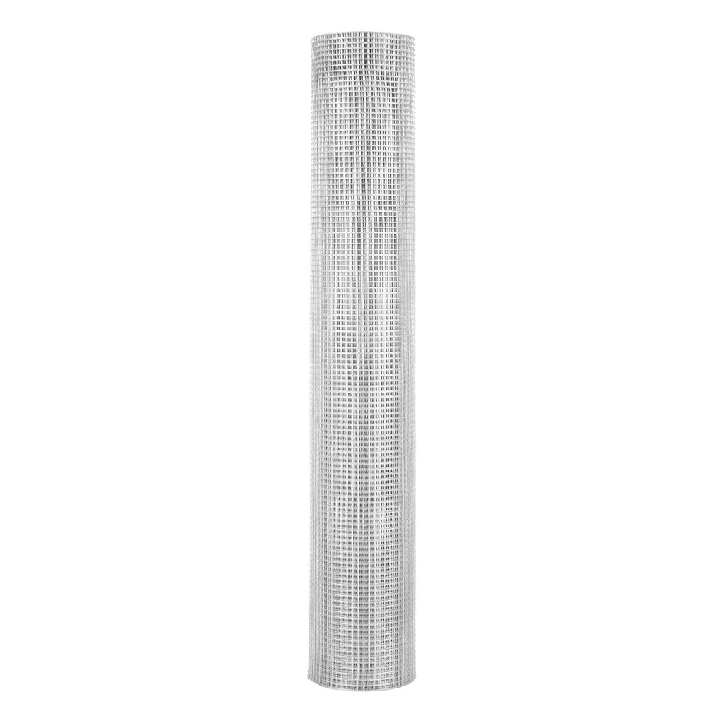 Hardware Cloth, 1/2 inch 60 inch x 100 ft 19 Gauge Chicken Wire Fence, Hot-Dip Galvanized After Welding Metal Wire Mesh Roll, Garden Plant Welded Fencing Roll Supports Poultry Netting Cage Fence