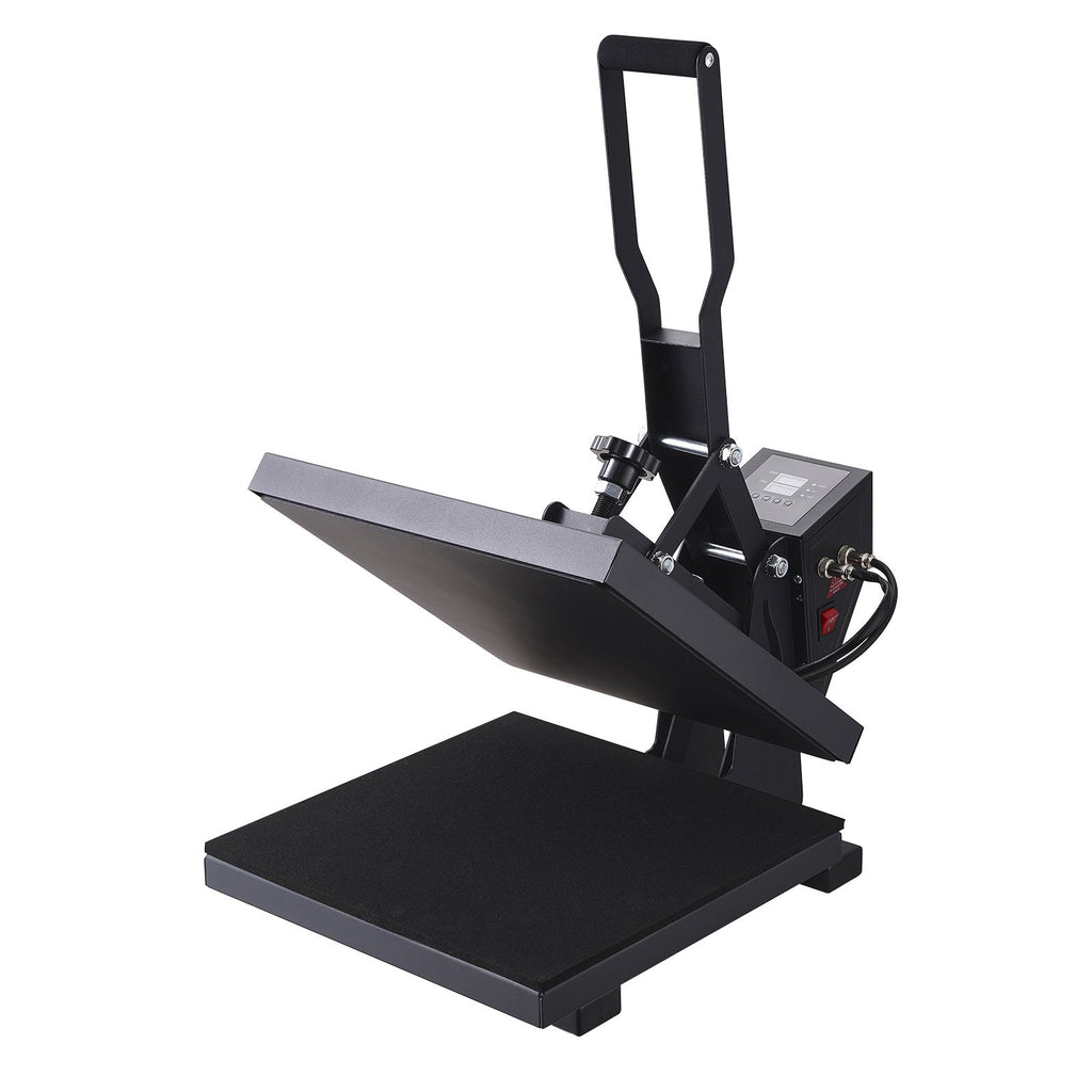 Heat Press 15 x 15 - Heat Press Machine for T-shirts, Fast Heating, High Pressure for Digital Industrial-Quality Sublimation Printer for Heat Transfer Vinyl, 15" x 15", Black