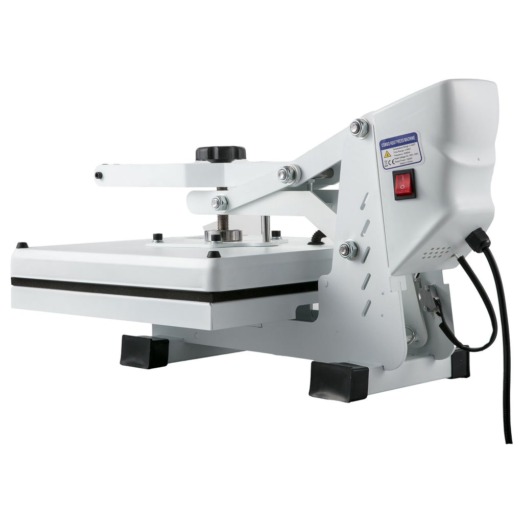 Heat Press, Heat Press Machine for T-Shirt, Fast Heating, High Pressure Heat Press 15x15, Power Digital Industrial Sublimation Printer for Heat Transfer Vinyl, Easy to Use, White