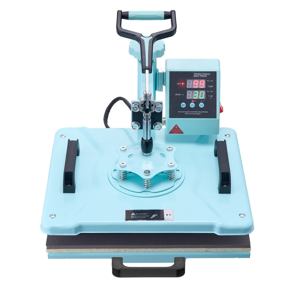 Heat Press Machine, 12 x 15 inch, 5 in 1 Heat Transfer Machine with 30 oz Tumbler Press, 360° Swing Away T-Shirt Pressing, Digital Precise Control, for T-Shirts/Mugs/Hats/Plates, Green image 2