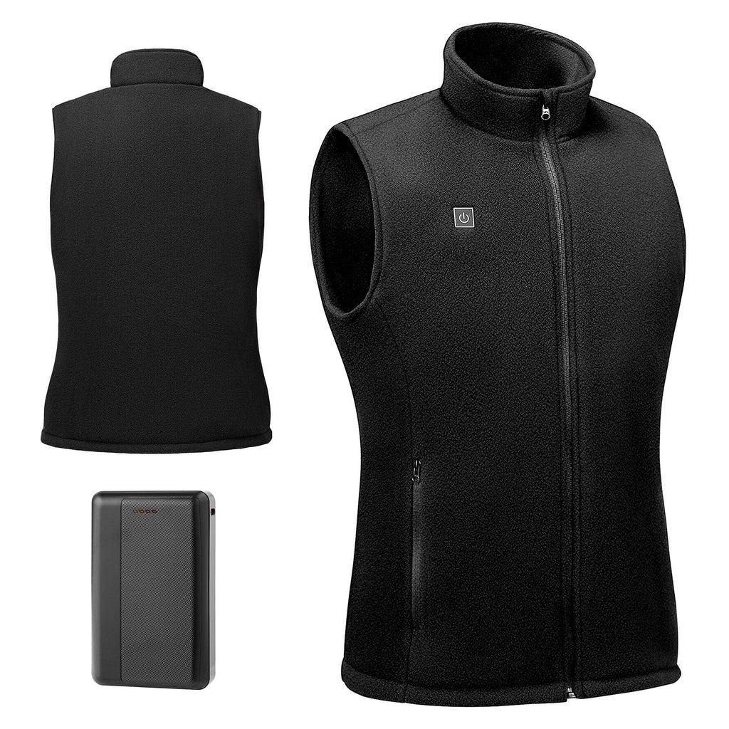 Heated Vest, Women Electric Heating Vest with 16000 mAh Battery Pack, 6 Heating Zones Lightweight Rechargeable Winter-Vest with 3 Levels, for Outdoor Hiking Camping Fishing Skiing, Size S