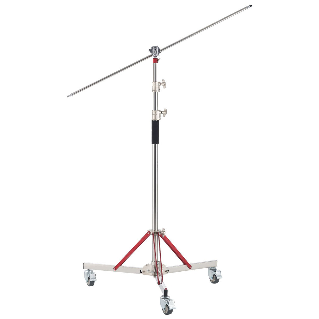 Heavy Duty Light Stand with Casters, Max Height 10.5 ft/320 cm, Adjustable Tripod Stand with Stainless Steel, Photography Wheeled Base Stand, for Studio Softbox, Monolight, Reflector Shooting