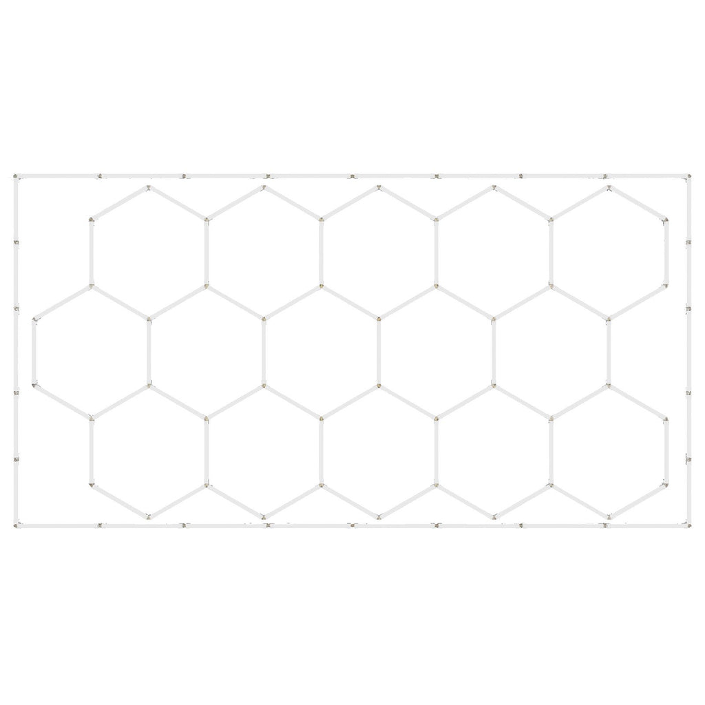 Hexagon Garage Lights, 66300LM, 6500K 15 Grid Systems Honeycomb Hexagonal Garage LED Lights, DIY Cool White Car Detailing Garage Ceiling Lighting Bright Shop Light for Gym Basement Workshop