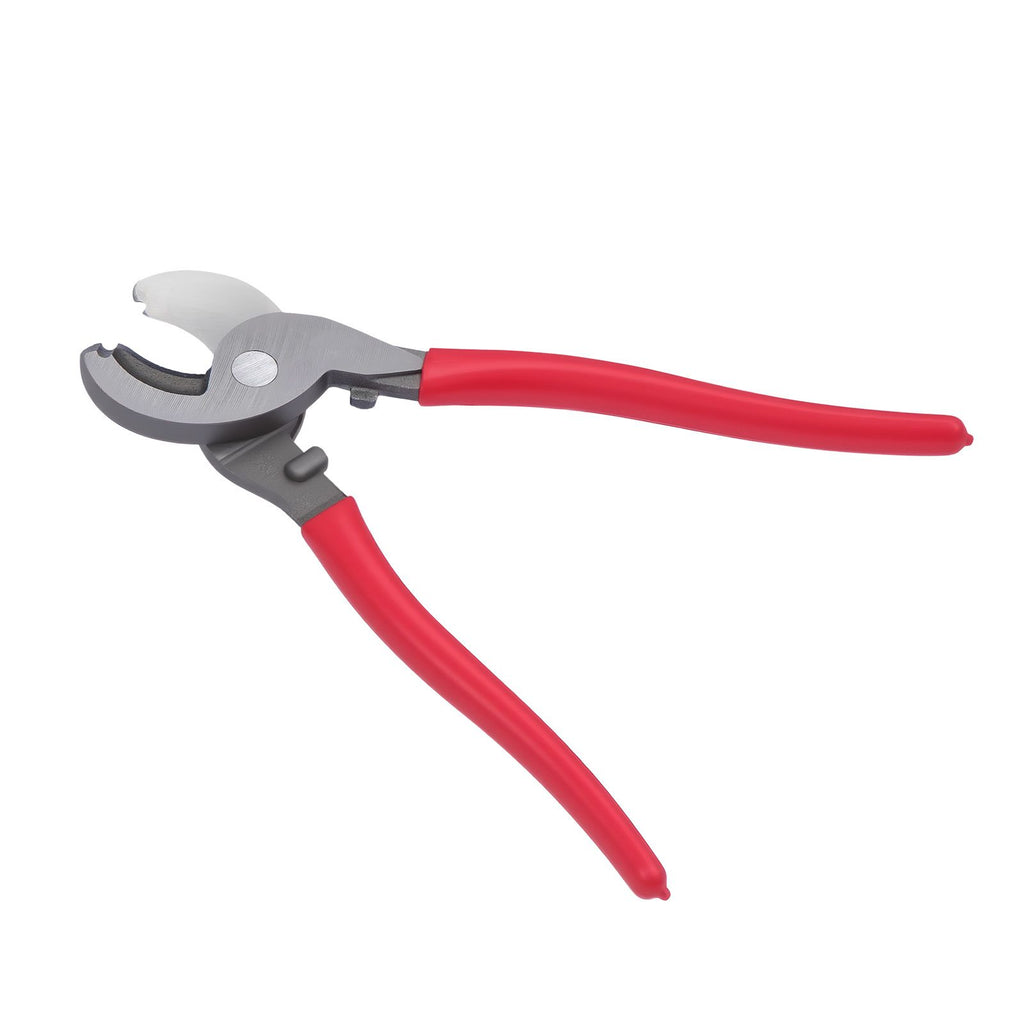 High Leverage Cable Cutter, 9-1/4 in Compact, Forged Blades and PVC-Coated Handles, Heavy Duty Cable Cutting Pliers Tool for 4/0 AWG Aluminum, 2/0 AWG Soft Copper and 100-Pair 24AWG Comm Cables