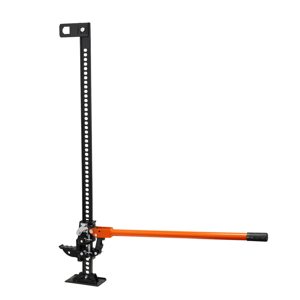 High Lift Farm Jack, 48" Utility Farm Jack, 7000 lbs Capacity Ratcheting Off Road Utility Jack, Heavy-Duty Farm Jack for Tractor, Truck, SUV, Bumper Lift, Orange